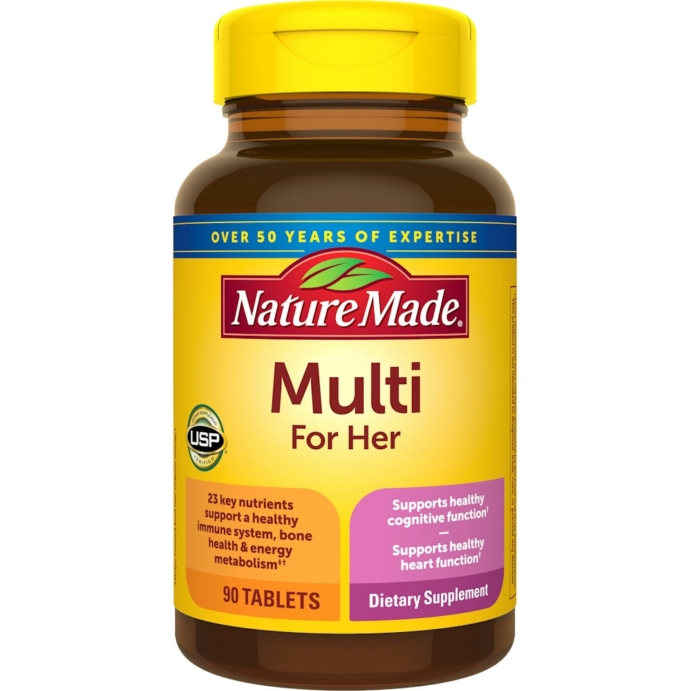 Nature Made Women’s Multivitamin Tablets, 90 Count, Daily Nutritional Support