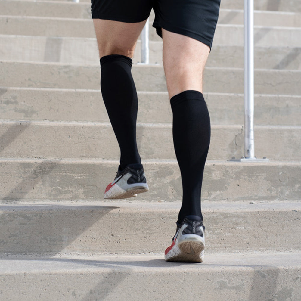 Knee-High Compression Socks - Solid Black