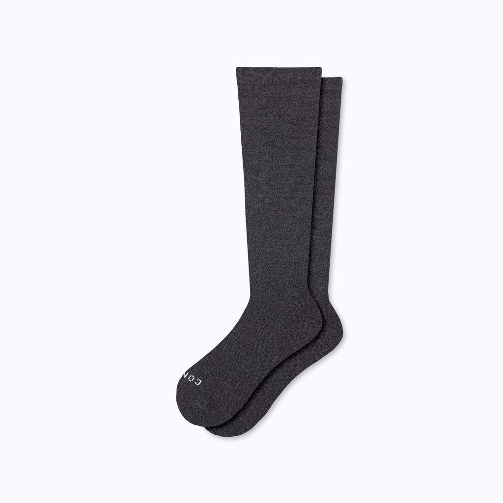 Knee-High Compression Socks - Dark Grey Solid