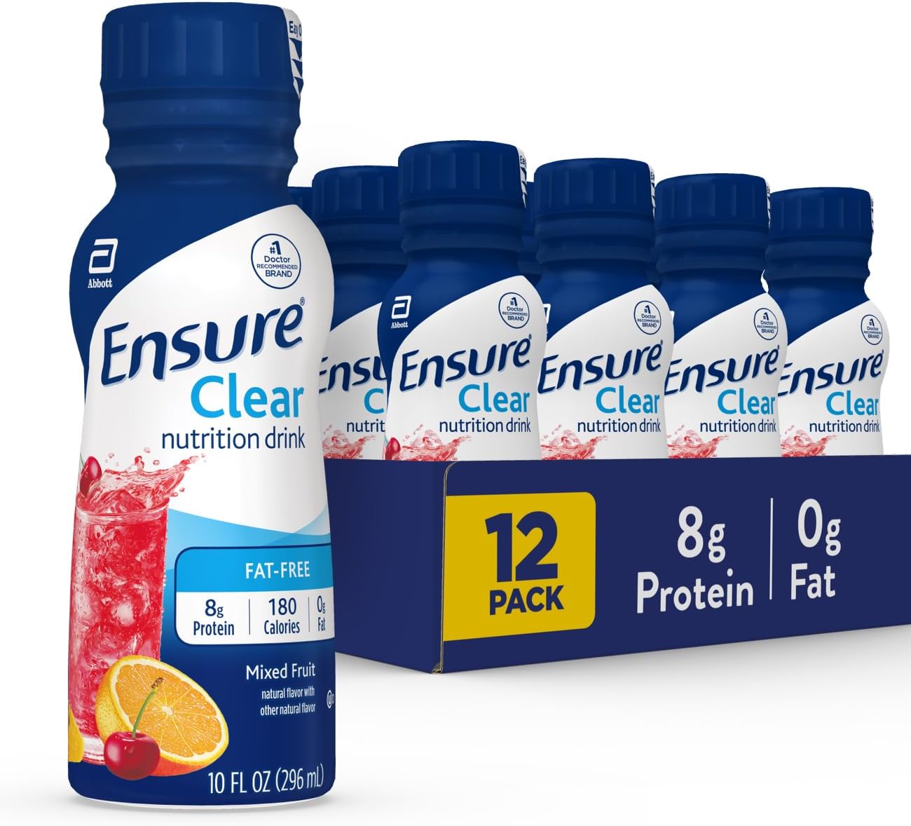 Ensure Clear Nutrition Drink, Mixed Fruit, 10 oz Bottle, CS/12